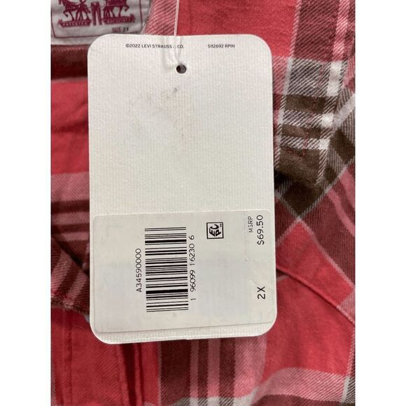 Levi's Women's Plus Size Dylan Relaxed Western Shirt - Burnt Sienna 2X - Picture 4 of 7